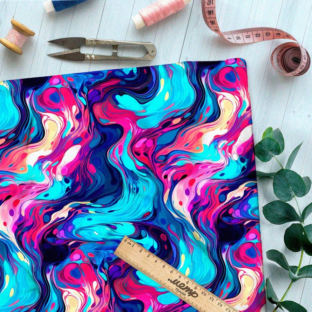 Ткань премиум шифон феерические иллюзии