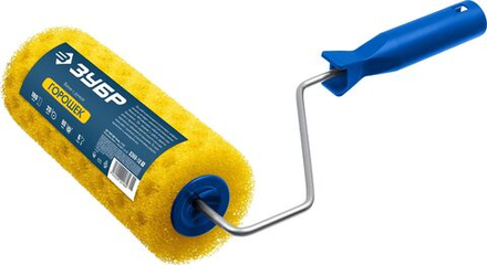 Структурный поролон ЗУБР ГОРОШЕК, 80 х 180 мм, бюгель 6 мм для водоэмульсионных, акриловых красок (0369-18)