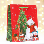 Пакет подарочный "Зверята" 18х22,3х10см (Дарите Счастье)