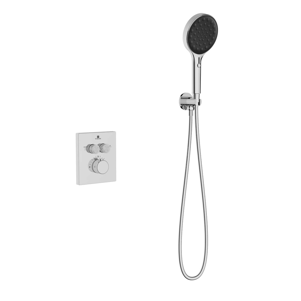 Душевой комплект Vincea Inspire VSFW-3I21MT3CH встраиваемый, термостатический, двухрежимный, хром