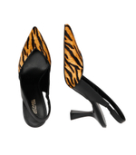 Кожаные босоножки на шпильках sling Michael Kors - черный(40F2ALMG2H)