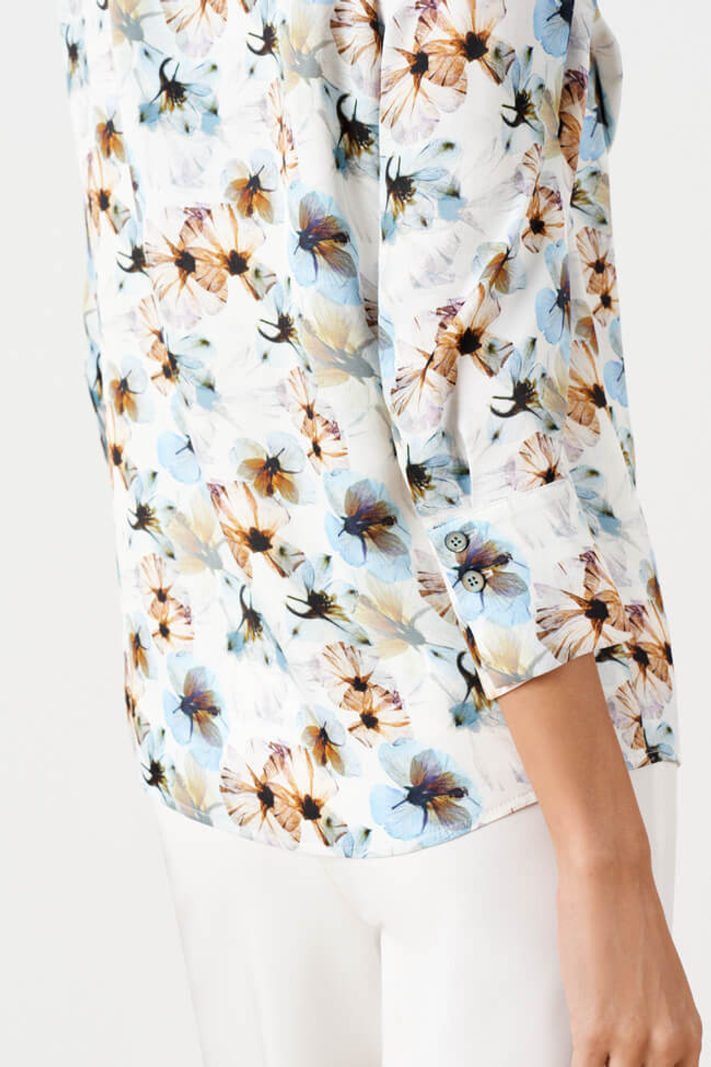 23194 Блузка женская (голубой принт)