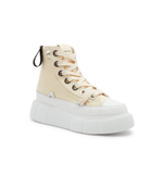 Кожаные кроссовки matilda canvas high 23 INUIKII - бежевый(30103-024)
