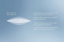 Подушка трехкамерная 50х70 Kauffmann De Luxe -  3C