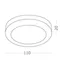 ST104.442.06 Светильник встраиваемый Черный LED 1*6W 4000K 468Lm Ra>80 120° IP20 D110xH20 170-240V Встраиваемые светильники