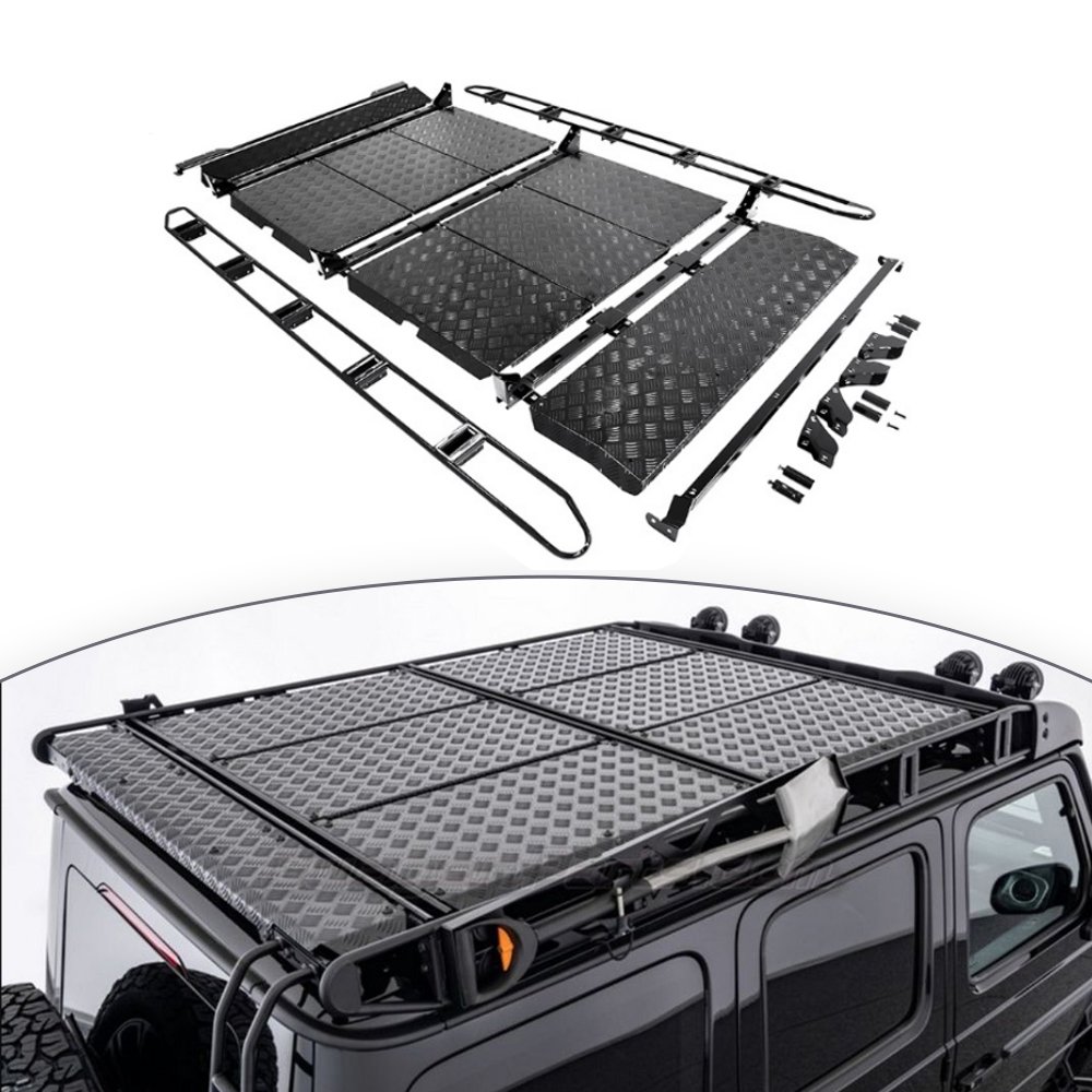 Удлиненная платформа а крышу с лестницей для Mercedes Benz G class W465 G63 G450 G500 G550 2025+ Гелик Гелентваген