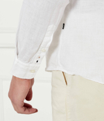 Льняная рубашка H-ROAN-BD-E-C1-243 BOSS BLACK - белый(50520283)