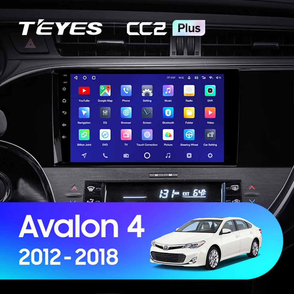 Teyes CC2 Plus 9" для Toyota Avalon 4 IV XX40 2012-2018