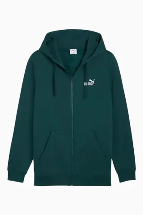 Кофта Puma Essentials No.1 Logo Full-Zip - зеленый