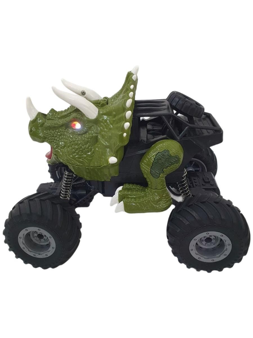 Машинка-динозавр на радиоуправлении с паром, USB зарядное устройство, световые и звуковые эффекты