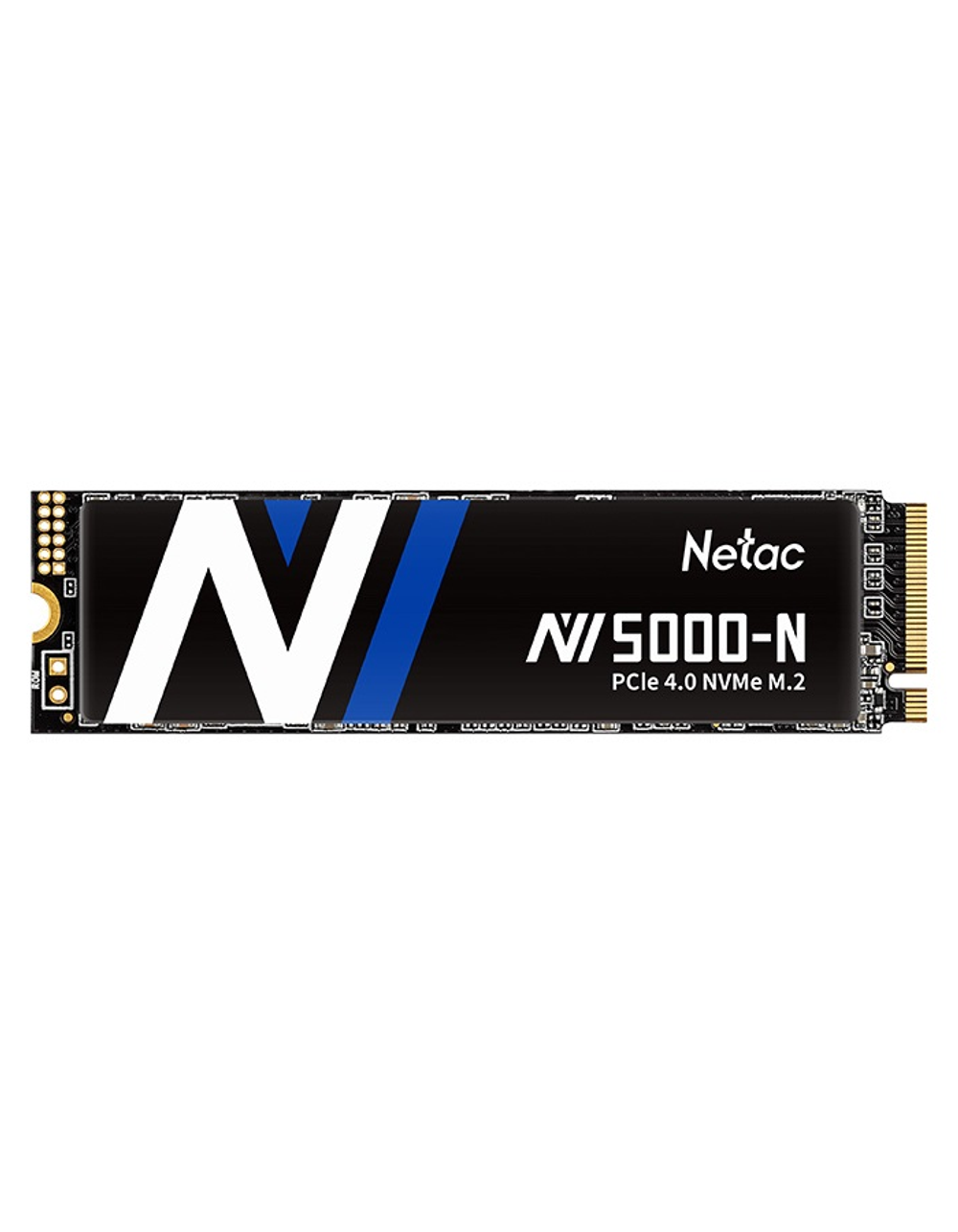 Ssd накопитель Netac SSD NV5000-N 500GB PCIe 4 x4 M.2 2280 NVMe 3D NAND, R/W up to 4800/2700MB/s, IOPS(R4K) 200K/440K, TBW 320TB, without heat sink, 5y wty