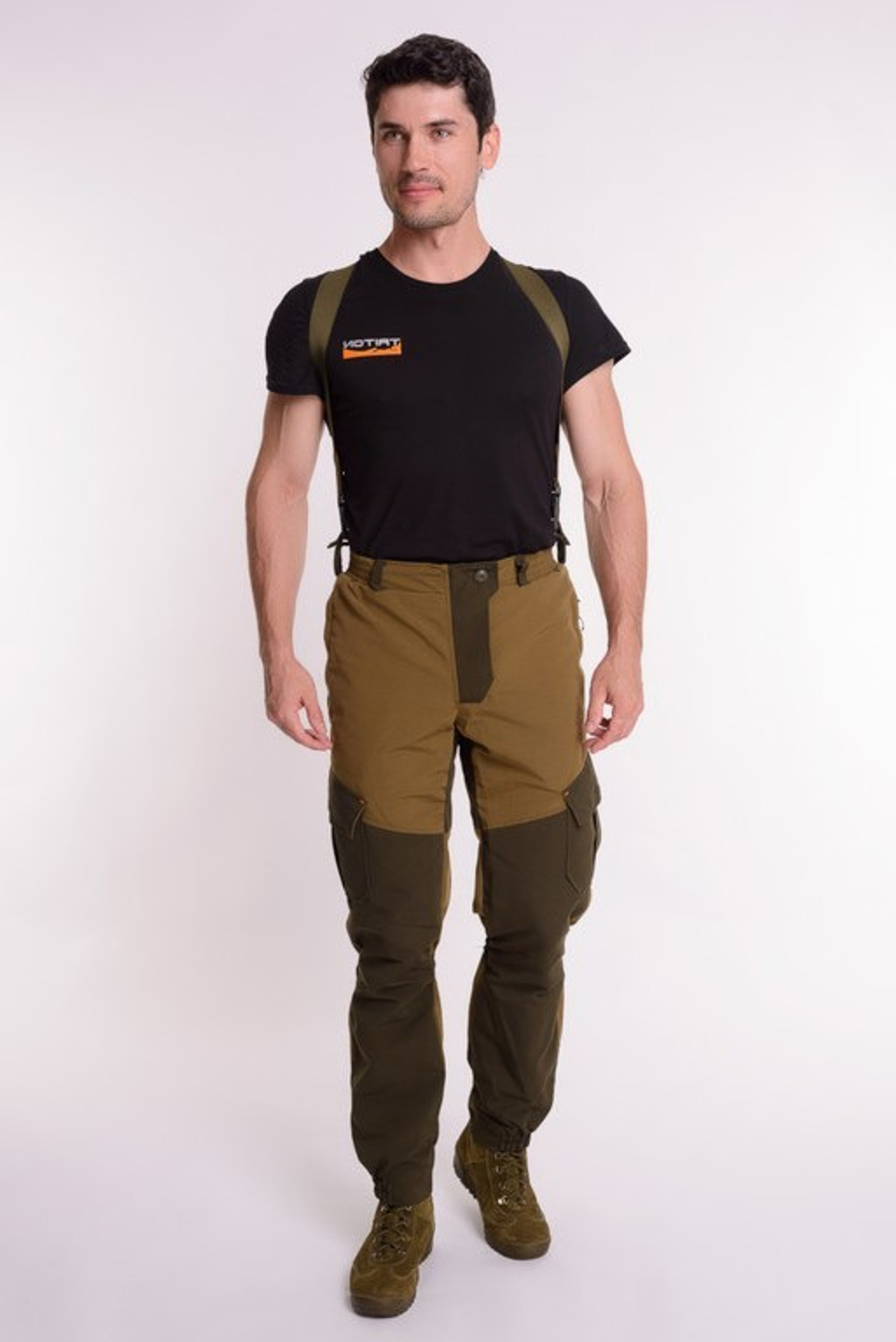 Демисезонный мужской костюм Onerus Горный -5 (Брезент, флис) Хаки