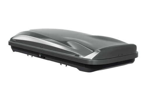 Автобокс на крышу автомобиля "Cybort Prime" 550 л, с защитным покрытием (темно-серый матовый) / ТюнАвто