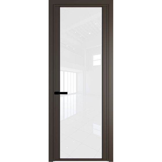 Алюминиевая дверь 2AGP деорэ стекло белый триплекс