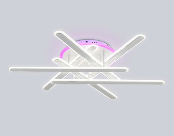 Потолочный светодиодный светильник с подсветкой RGB с пультом 135W 3000K-6400K+RGB FA8907 WH/CH белый/хром Acrylica Original Ambrella