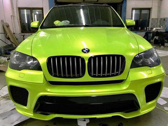 Пленка Coral Fluorescent Yellow глянцевая салатовая Carbins 12 погонных метров