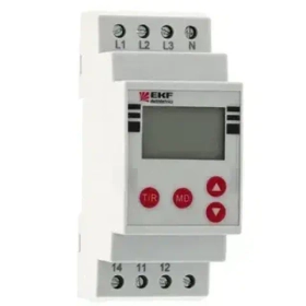 Реле контроля напряжения 3 фаз с LCD дисплеем (с нейтралью) RKF-2S rkf-2s EKF PROxima