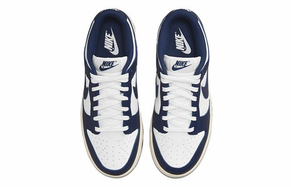 Кроссовки Nike Dunk Low "Midnight Navy And White" (Женская размерная сетка)