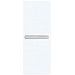 Блокнот А5 (146х205 мм), 80 л., гребень, картон, жесткая подложка, клетка, ОФИСМАГ, синий, 129867