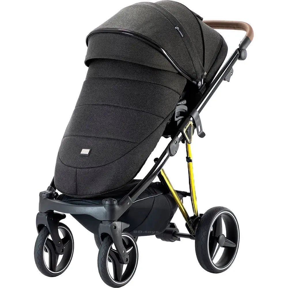 Коляска для новорожденных 2в1 Luxmom F1 (реверсивный блок)