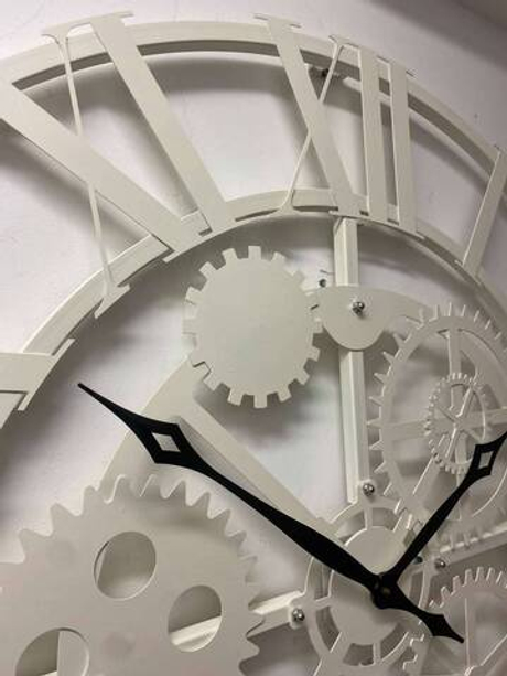 Настенные часы 07-023 Большой Скелетон Римский Молочный Династия