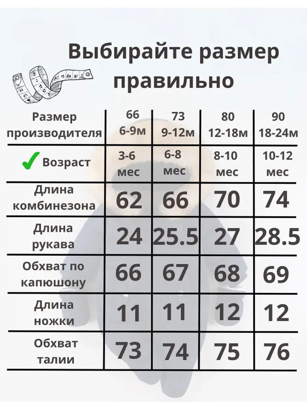 Зимний комбинезон для новорожденного мальчика