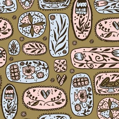 Прянички: винтаж и цветочки