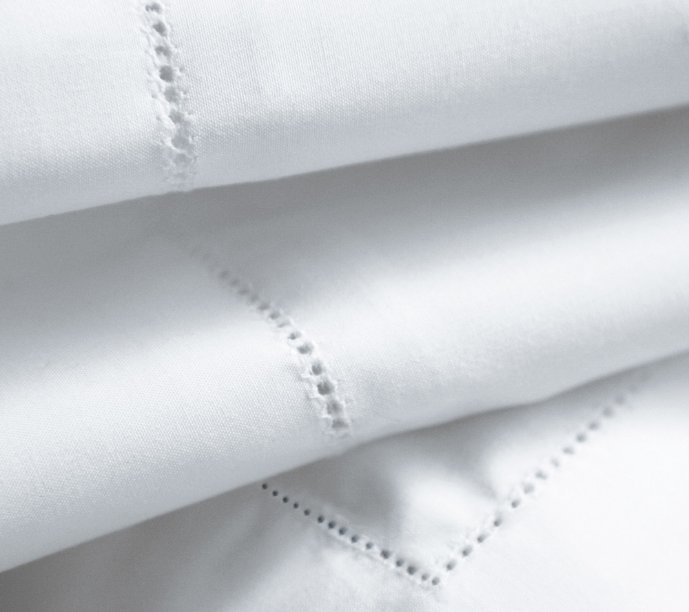 Постельное белье 2 спальное евро макси Blanc des Vosges Marquise Blanc белое