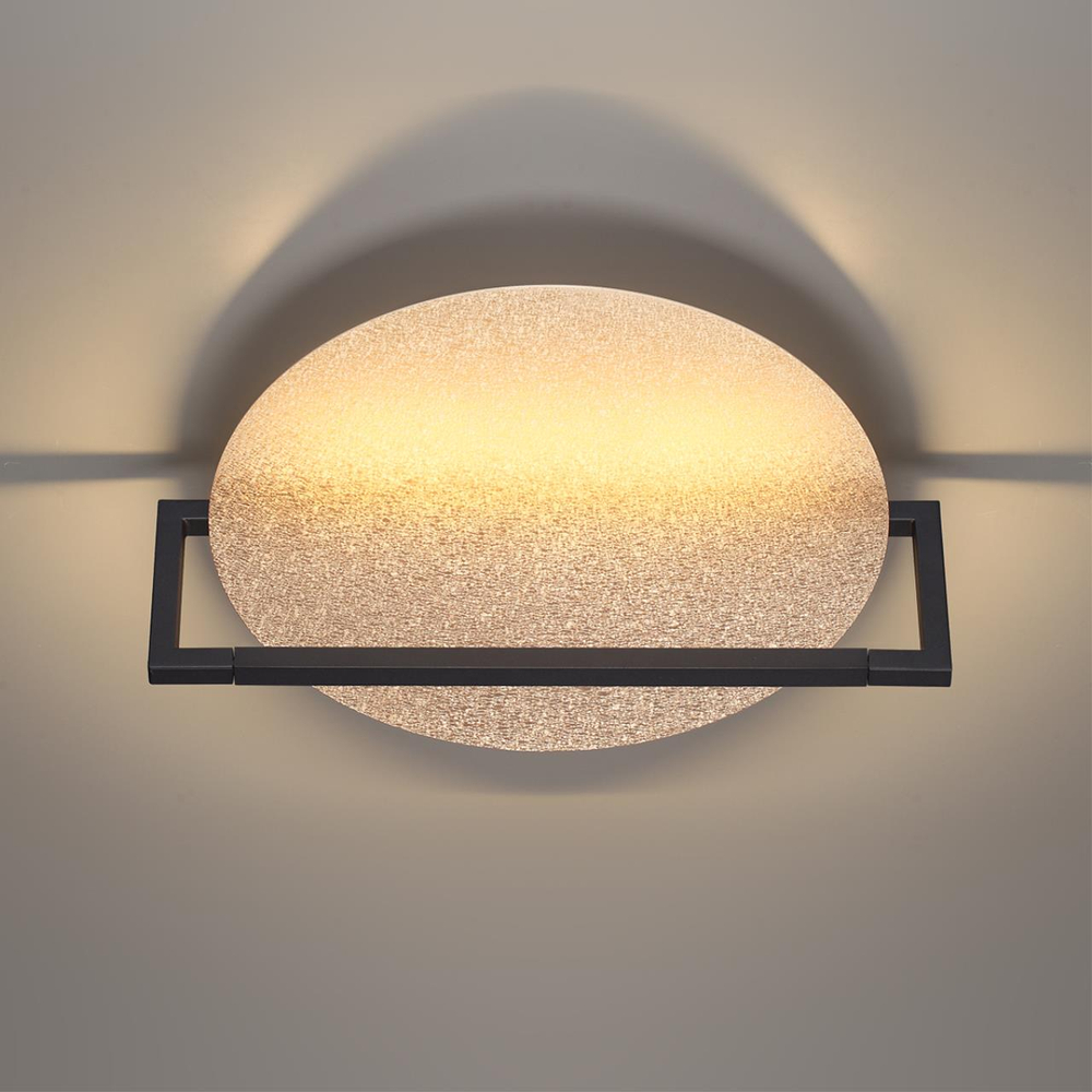 7016/15WL HIGHTECH ODL25 295 золотой ice crack/металл/акрил Настенно-потолочный светильник IP20 LED поворотный 360° 1*15W LUNAR