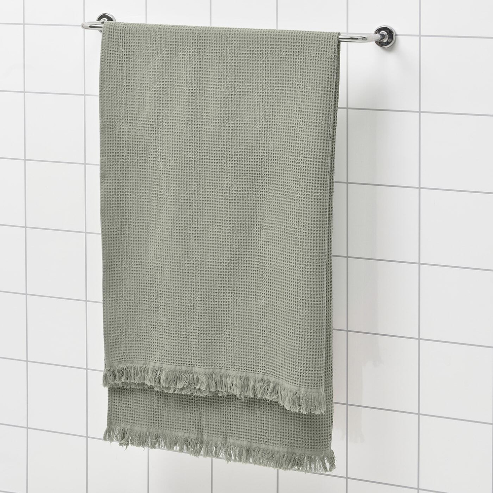 IKEA VALLASÅN  (ИКЕА ВАЛЛАСÅН)  -  Полотенце банное, светло-зеленое, 100x150 см