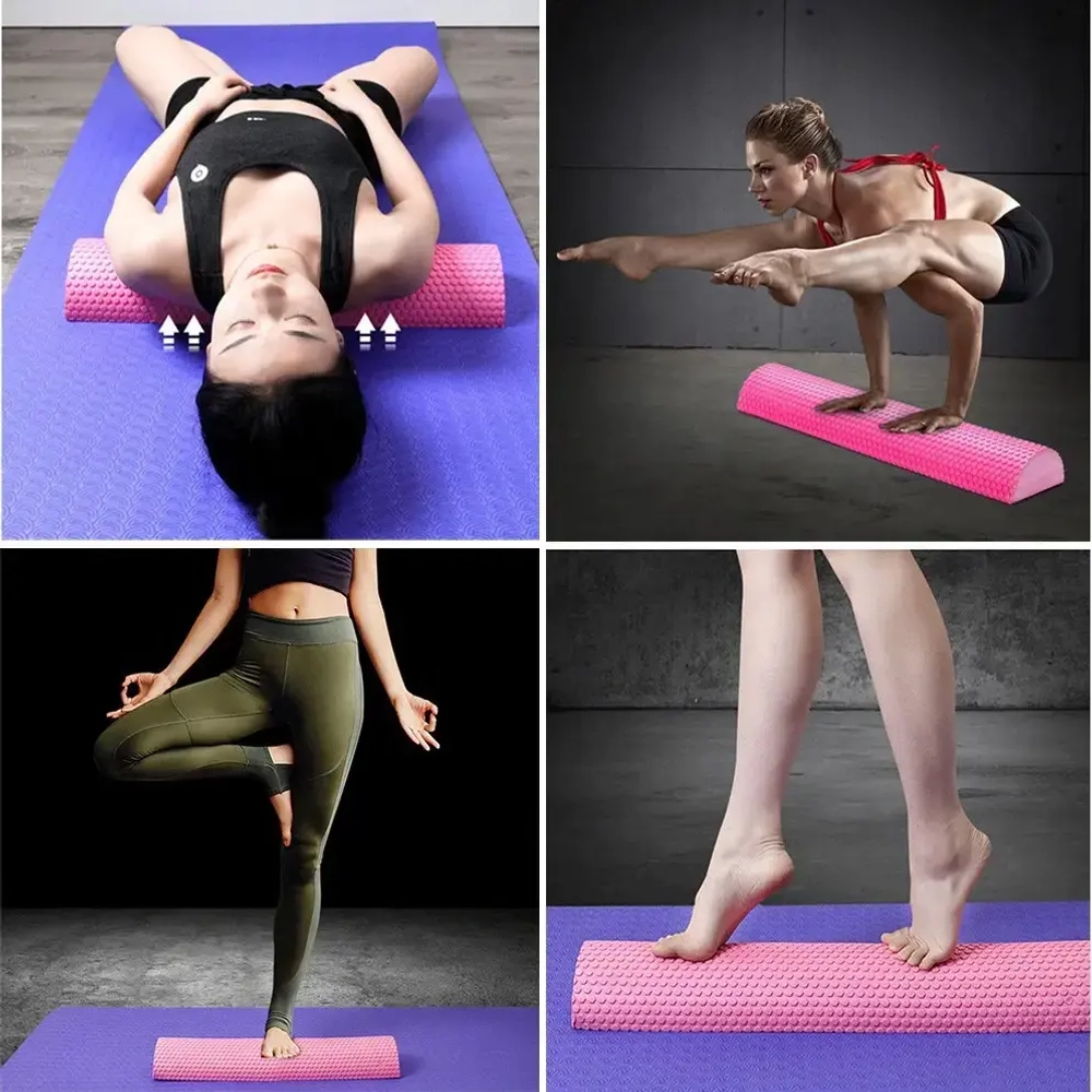 Полувалик массажный «Relax», 45*7.5 см, цвета микс