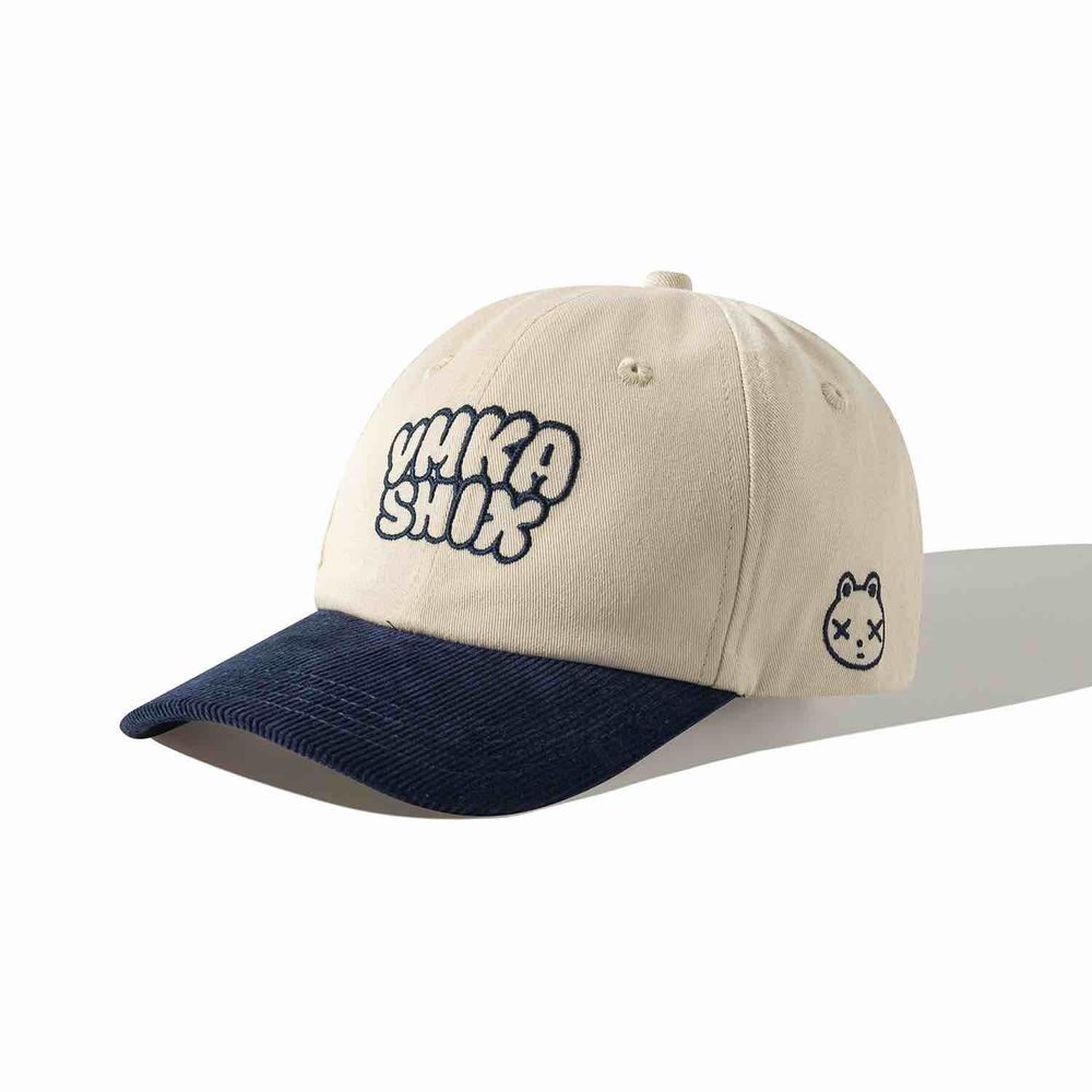 Кепка Ymkashix Block Graffiti logo темно- синяя/бежевая