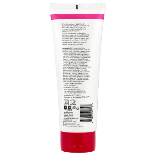 Andalou Naturals, 1000 Roses, успокаивающий лосьон для тела, роза, 236 мл (8 жидк. унций)