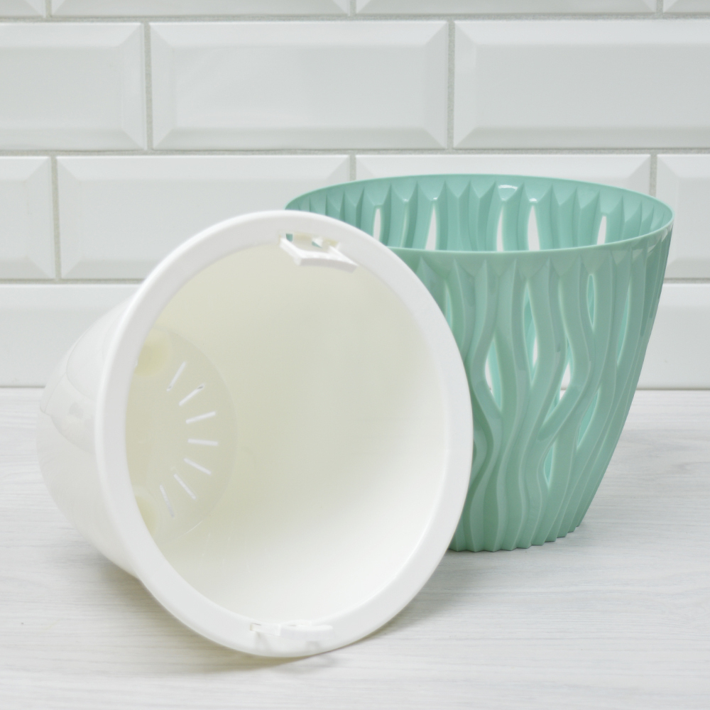 Кашпо Вдохновение 3л, нефрит