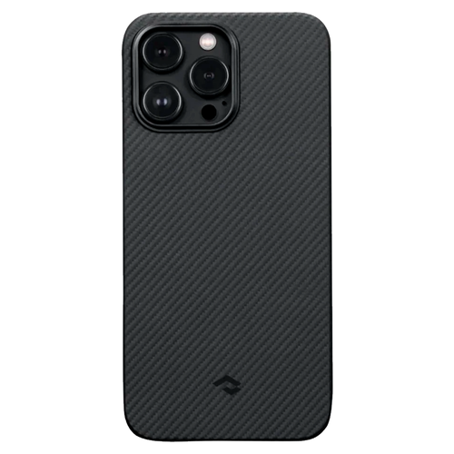Чехол из арамидного волокна с поддержкой MagSafe PITAKA MagEZ Case 3 600D для iPhone 14 Pro Max, Black / Grey Twill (Cаржевое переплетение)
