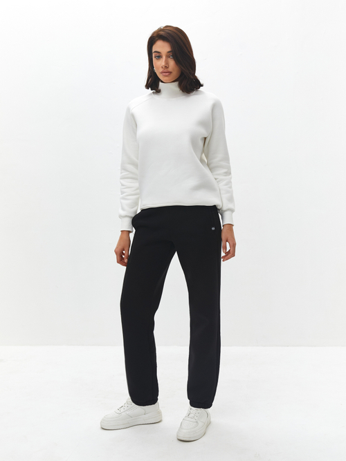 Брюки черные спортивные с начесом