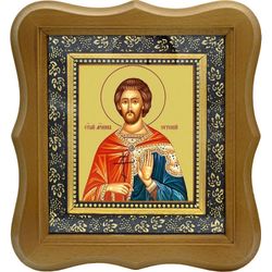 Евгений Севастийский мученик. Икона на холсте.