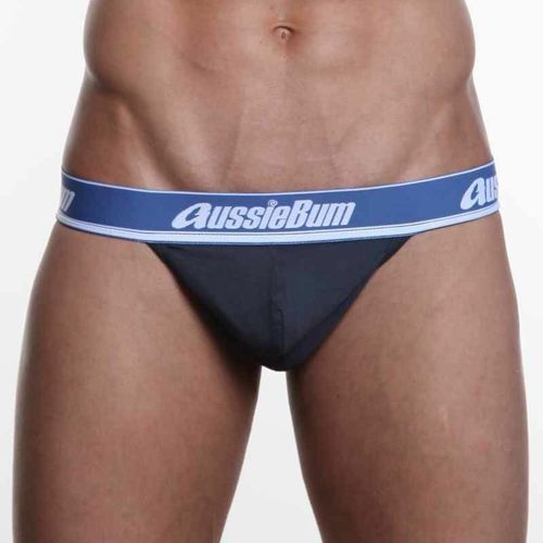 Мужские трусы джоки темно-синие Aussiebum Wonderjock Jock Charcoal AB00145