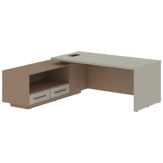 Стол руководителя с тумбой VCT 2119(L)  2100х1900х750 VELION