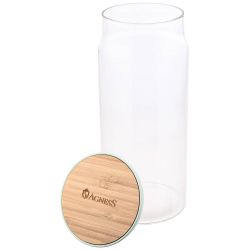 ЕМКОСТЬ ДЛЯ ПИЩЕВЫХ ПРОДУКТОВ AGNESS "NATIVE" D=9.45СМ H=22.8СМ, 1100 МЛ