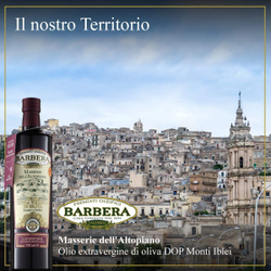 Оливковое масло BARBERA "MASSERIE dell`ALTOPIANA", D.O.P. Monti Iblei, Extra Virgin, 750 мл, Италия