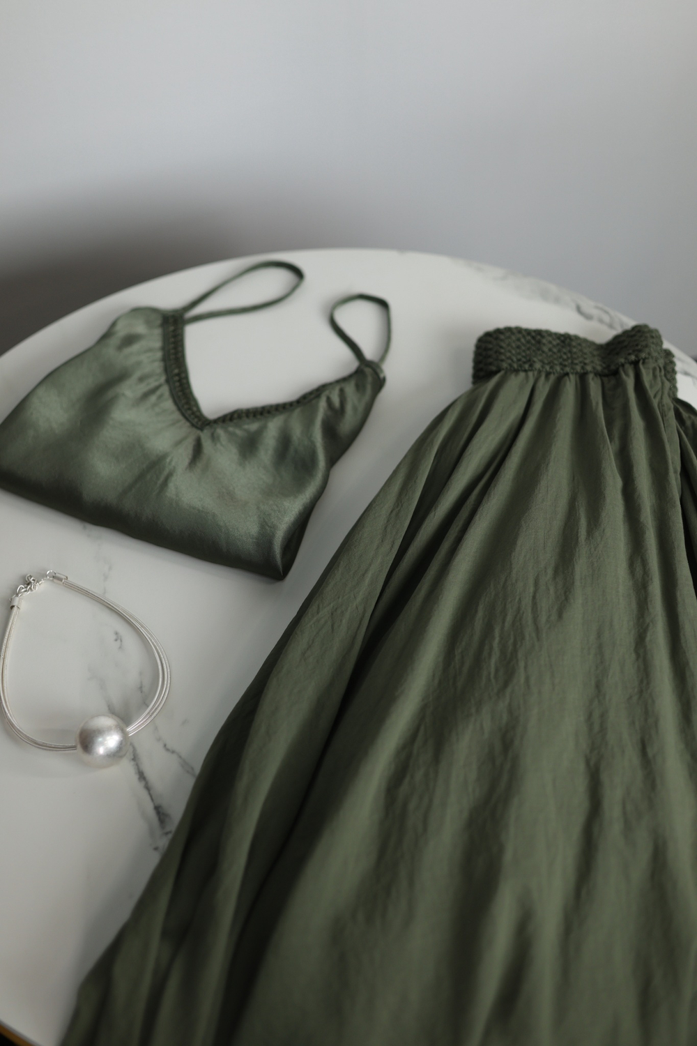 юбка длины макси, на резинке с подкладом