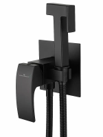 Гигиенический душ со смесителем встраиваемый WONZON & WOGHAND FIT WW-88829009-MB черный матовый