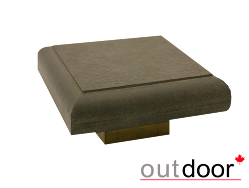 Крышка для столба ДПК Outdoor 135*135*22 мм, коричневая