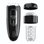 Автоматический мастурбатор с вращением и поступательными движениями Marlon (Цвет: черный)