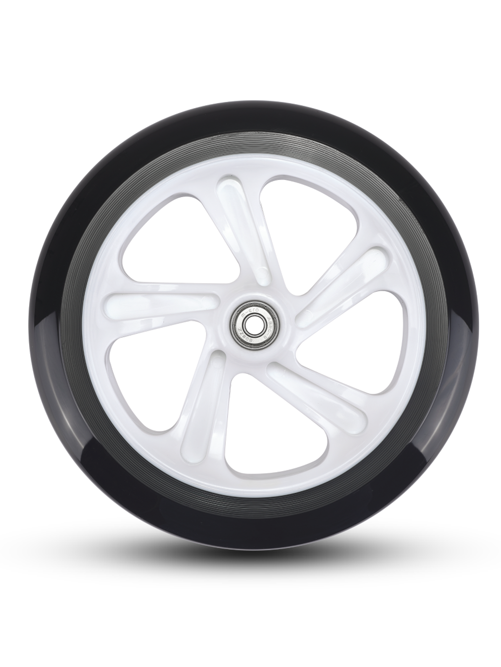 Колесо 200 мм белое (блистер, abec 5)