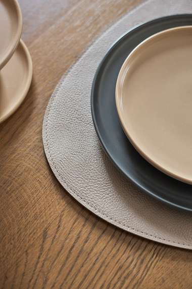 Набор из 2-х двухсторонних сервировочных салфеток drop, 33х41 см, шоколадный/бежевый