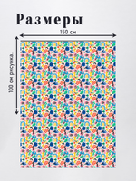 Оксфорд с принтом 3 метра №2 420 D