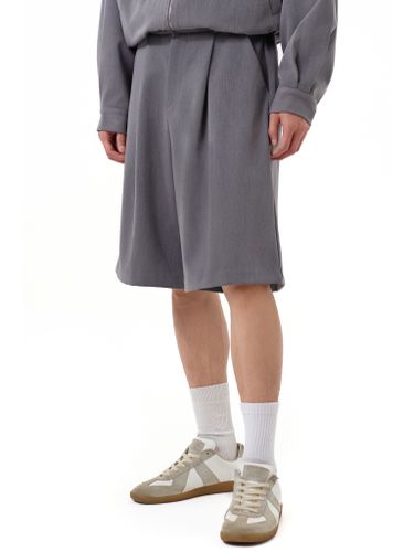 Серые классические шорты-бермуды Votus с защипами