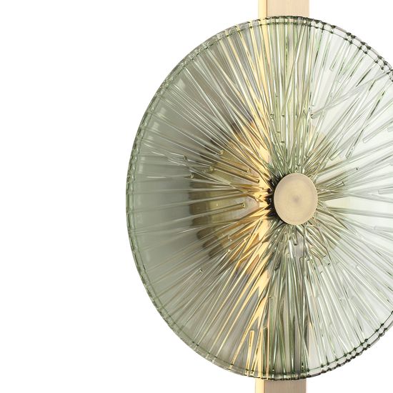 SL6141.321.01 Светильник настенный ST-Luce бронза/зелёный LED 1*11W 4000K WASI